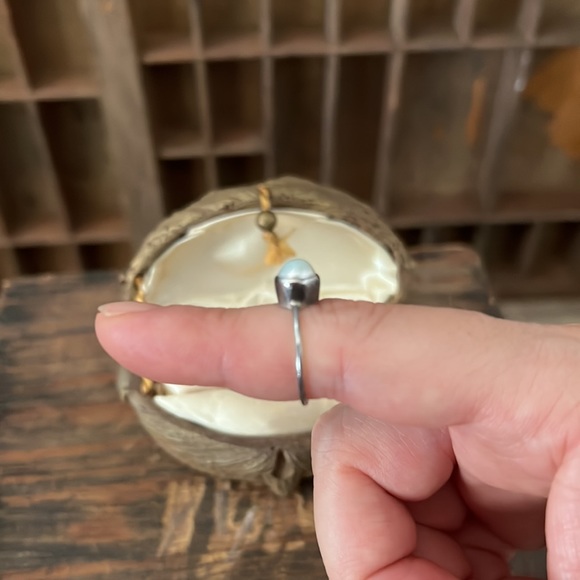 ❤️VTG Silver Ring w/ Freshwater Pearl - Picture 7 of 10